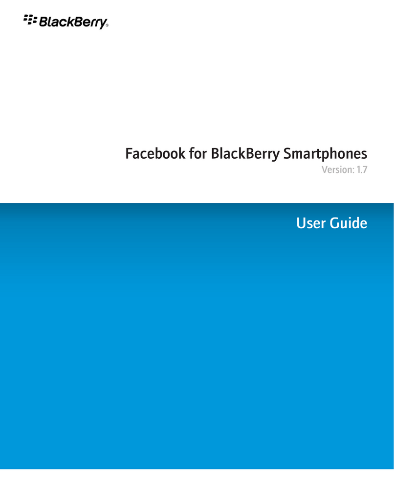 Blackbe;rry FACEBOOK - LEARN MORE Manual de usuario