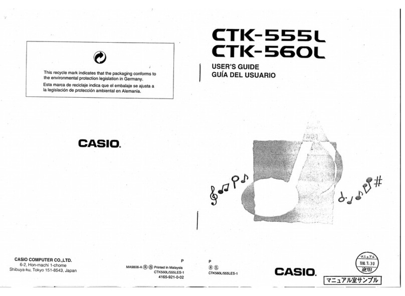 Casio CTK-555L Manual de usuario