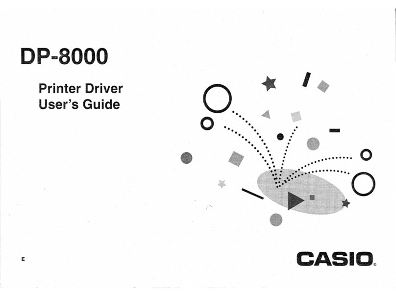 Casio DP-8000 Manual de usuario Casio DP-8000 Manual de usuario