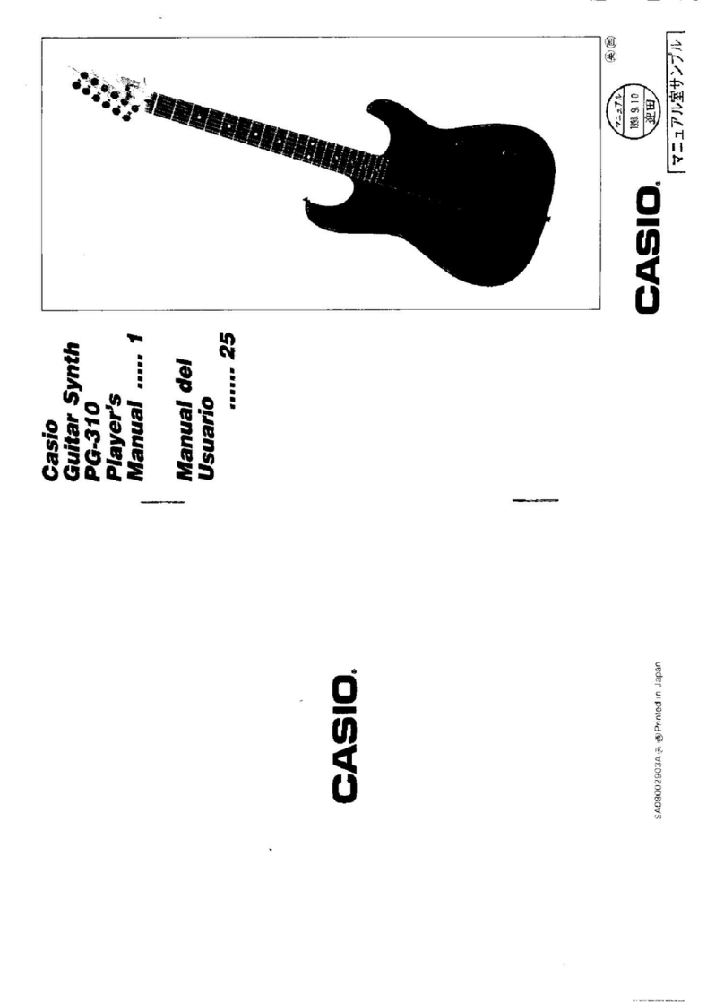 Casio PG-310 Manual del operador