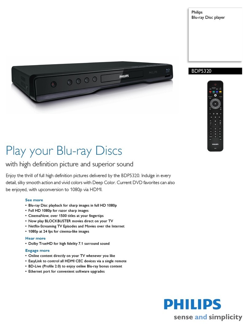 Philips BDP5320 Manual de usuario
