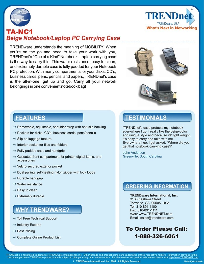TRENDnet TA-NC1 - DATA SHEETS Manual de usuario