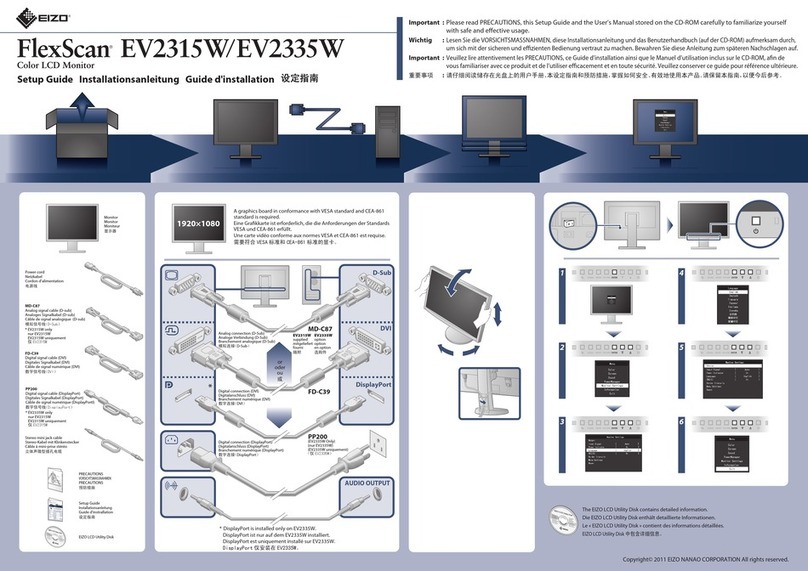 Eizo FLEXSCAN EV2315W - Manual de usuario