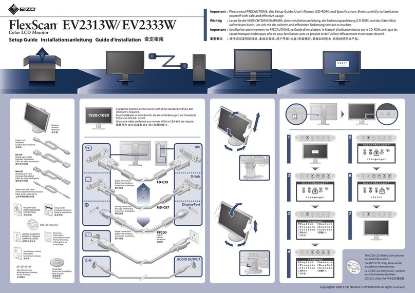 Eizo FlexScan EV2313W Manual de usuario