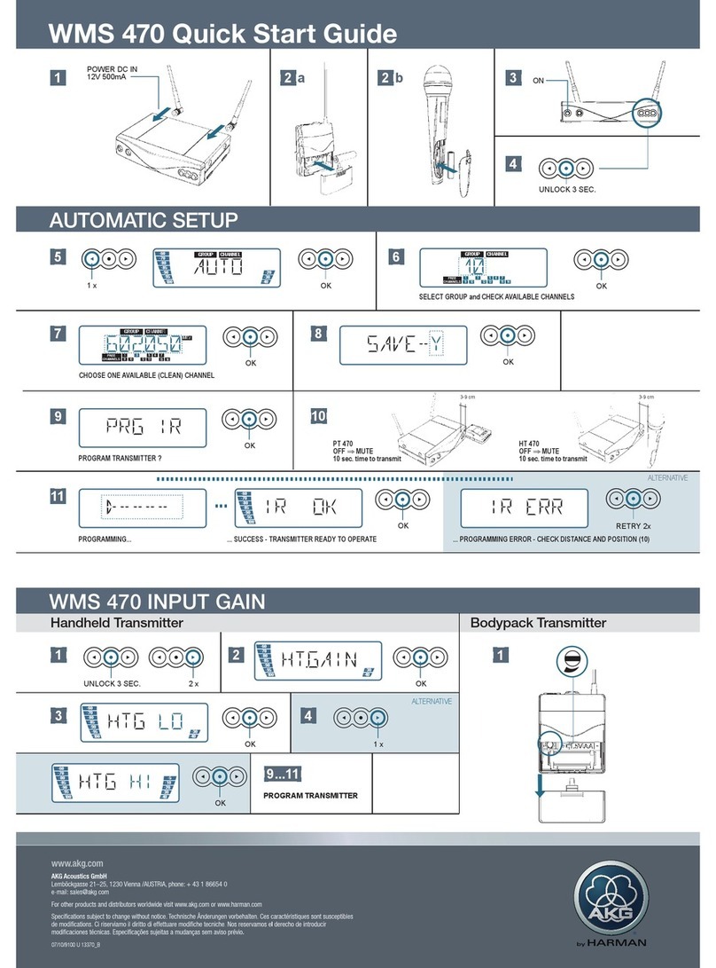 AKG WMS 470 - SERVICE Manual de usuario