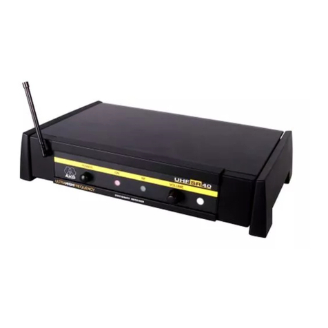 AKG SR 40 DIVERSITY Manual de usuario