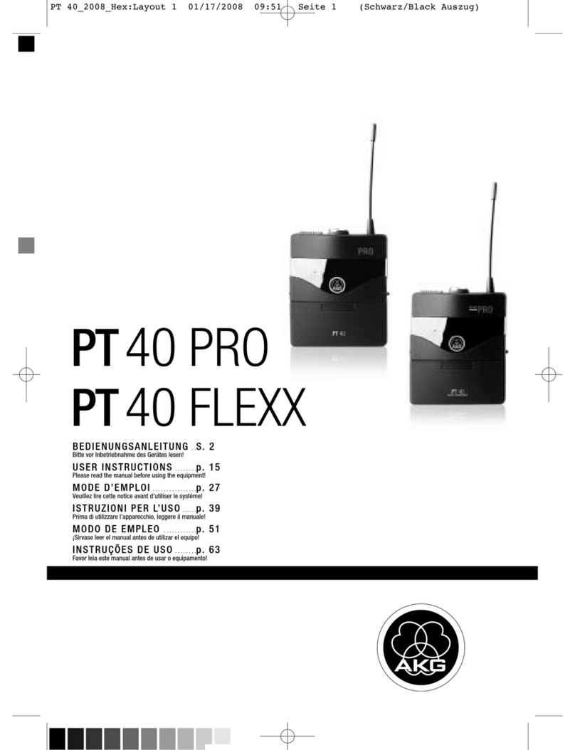 AKG PT 40 FLEXX Manual de usuario