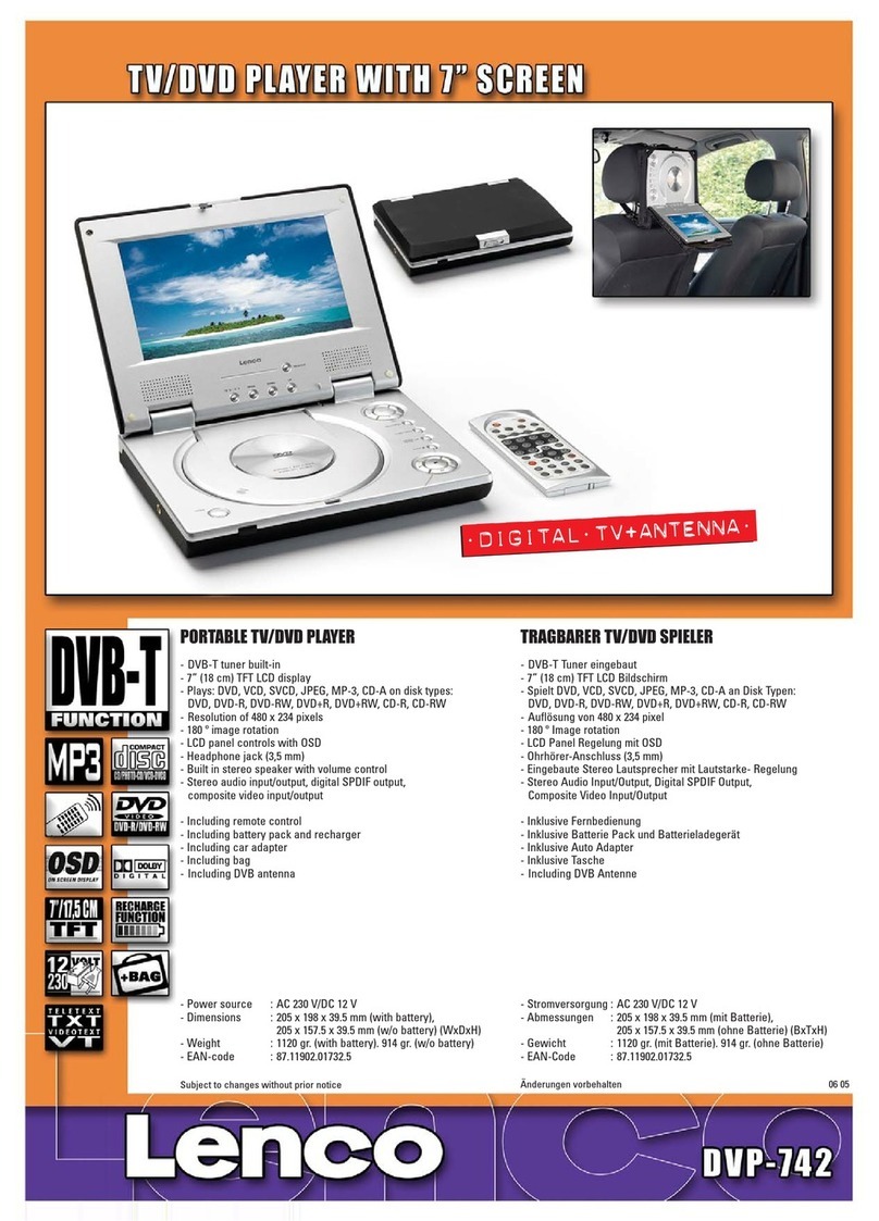 LENCO DVP-742 Manual de usuario