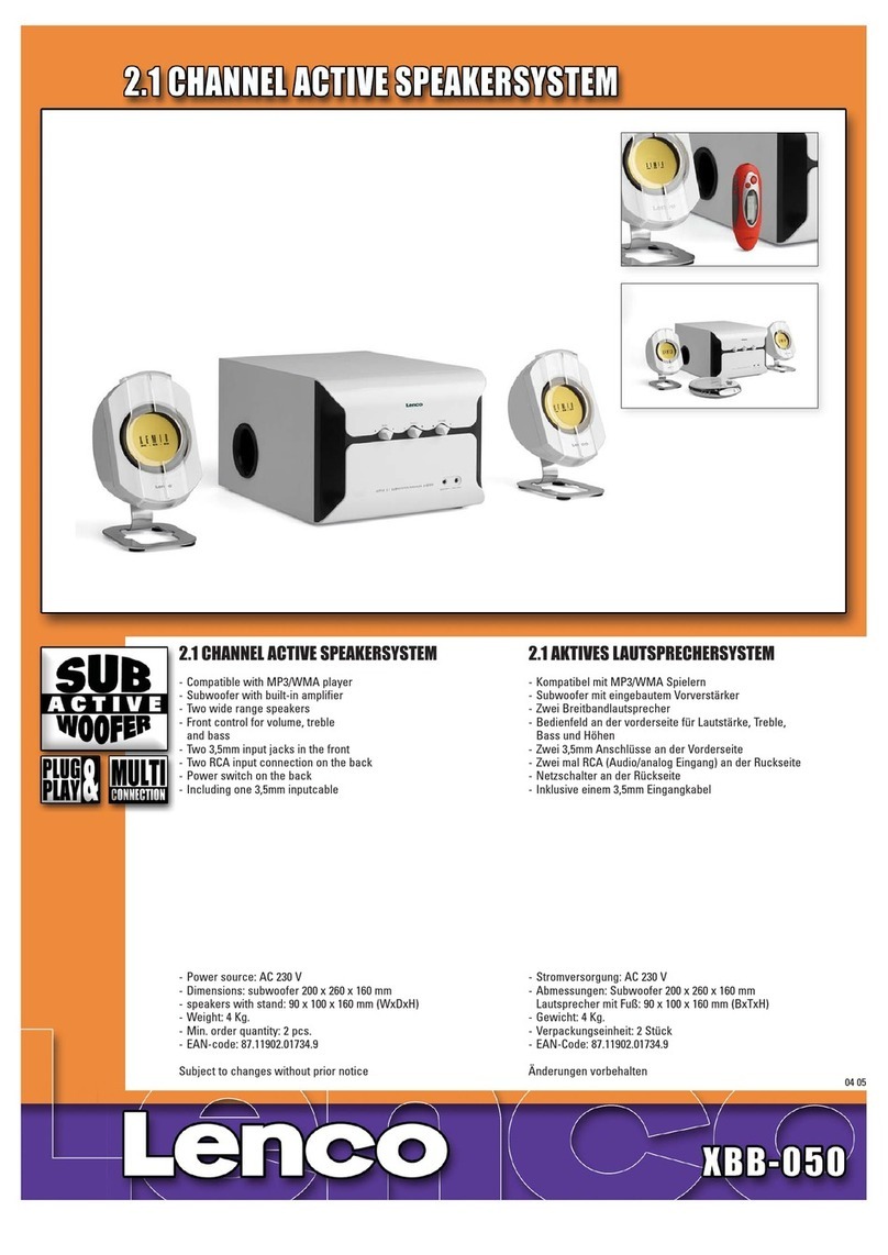 LENCO XBB-050 Manual de usuario