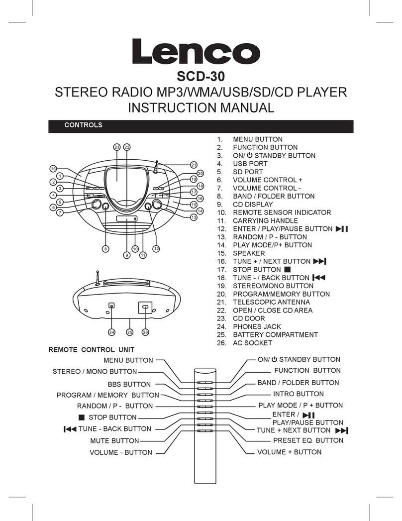 LENCO SCD-30 Manual de usuario