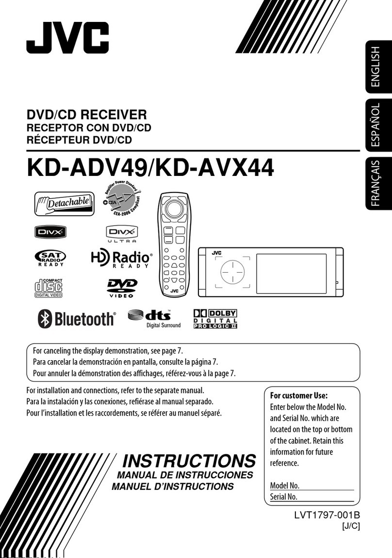 JVC KD-ADV49 - DVD Player With LCD monitor Manual de usuario