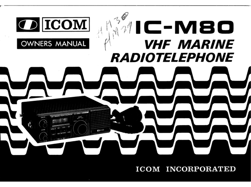 Icom IC-M80 Manual de usuario Icom IC-M80 Manual de usuario