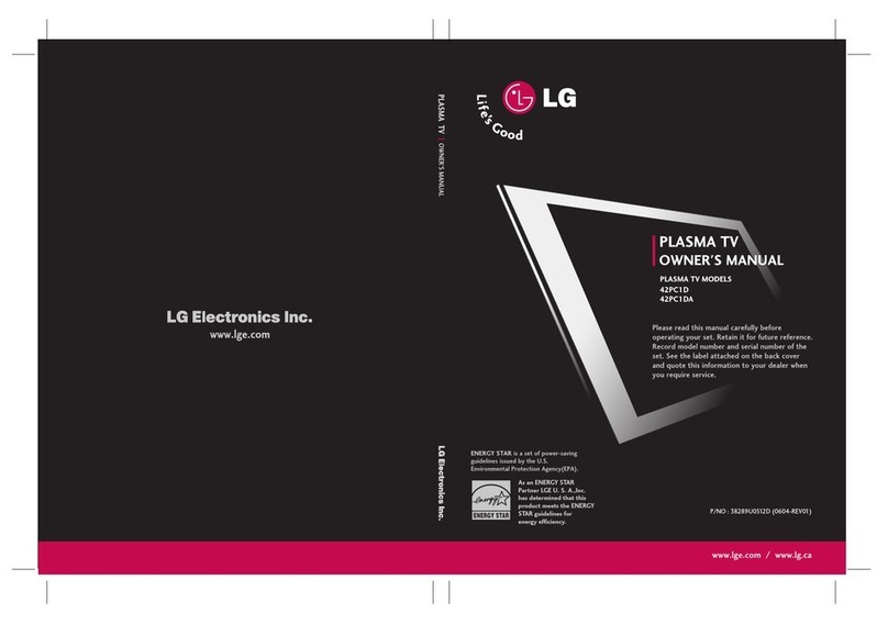 LG 42PC1D Series Manual de usuario