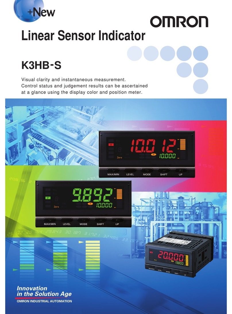 Omron K3HB-S Manual de usuario