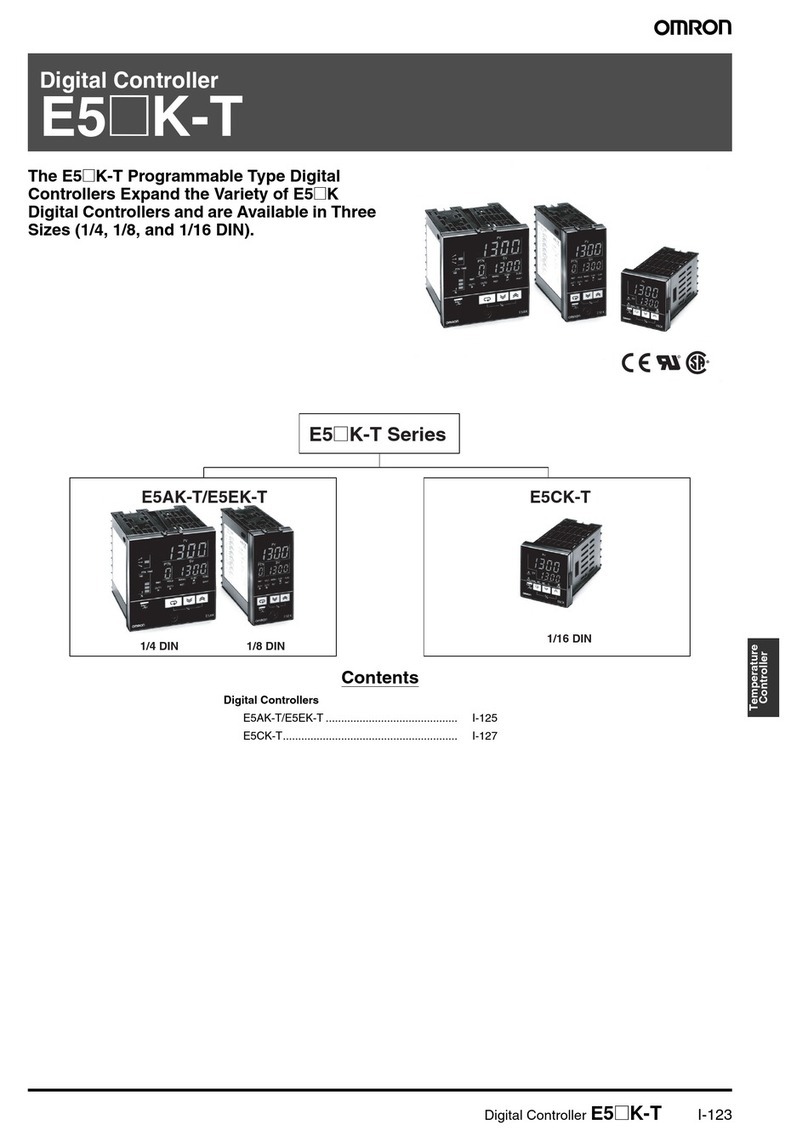 Omron E5 K-T - Manual de usuario