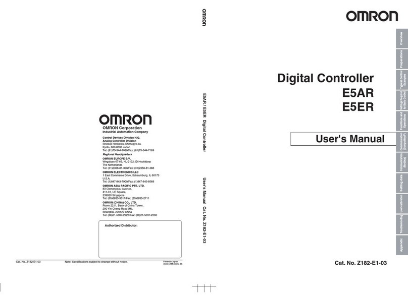 Omron E5AR Manual de usuario