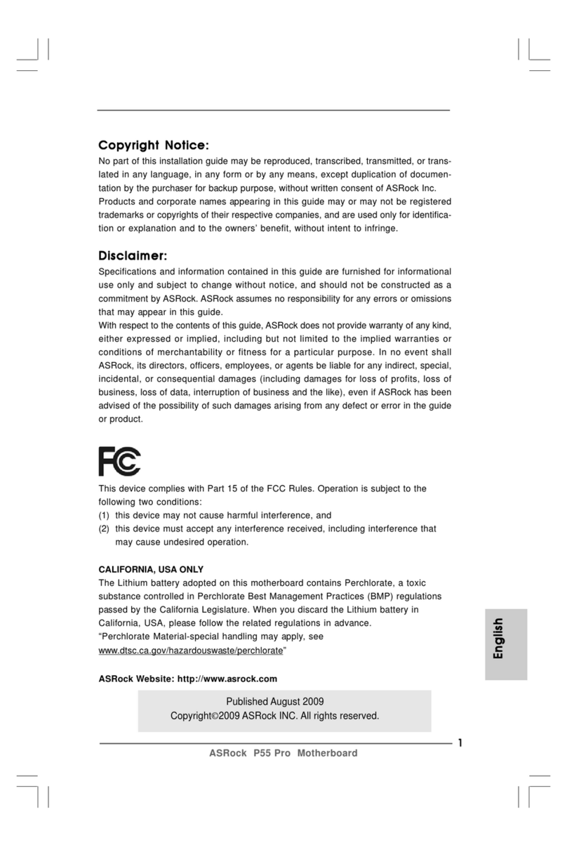 ASROCK SP55 PRO - Manual de usuario
