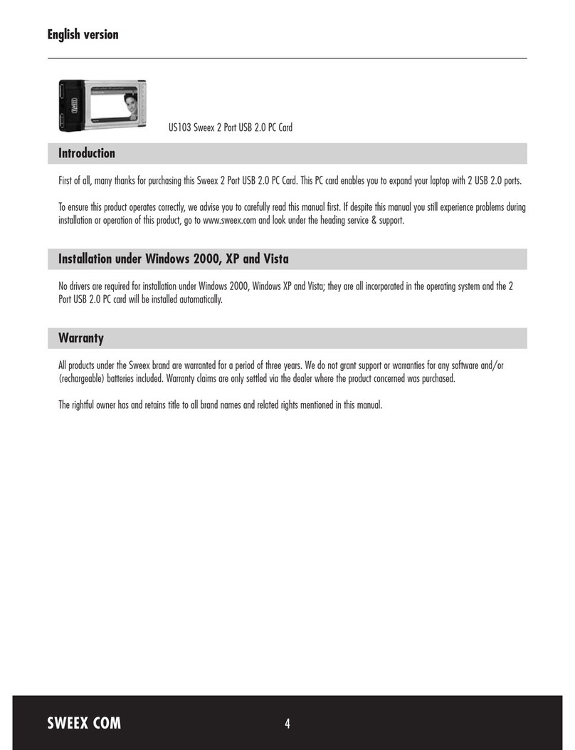 SWEEX US103 - QUICK_START_GUIDE Manual de referencia