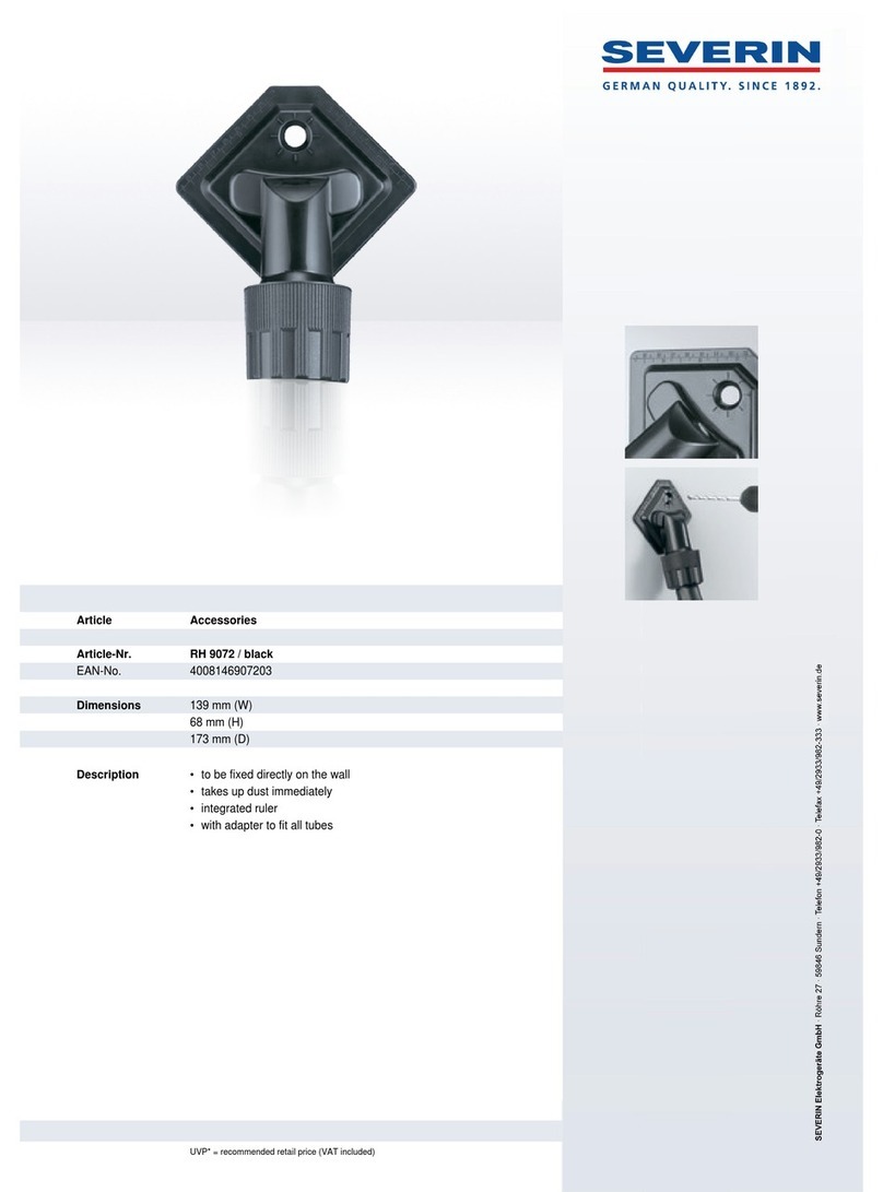 SEVERIN RH 9072 Guía del usuario