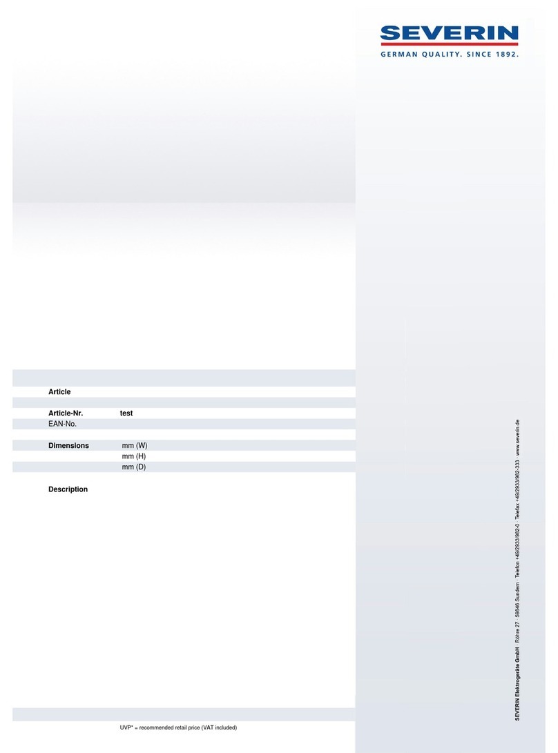 SEVERIN TEST Guía del usuario