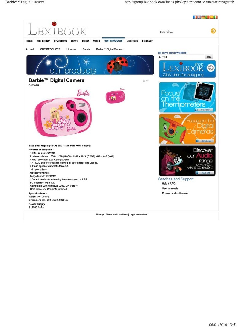 LEXIBOOK DJ030BB -  S Manual de usuario