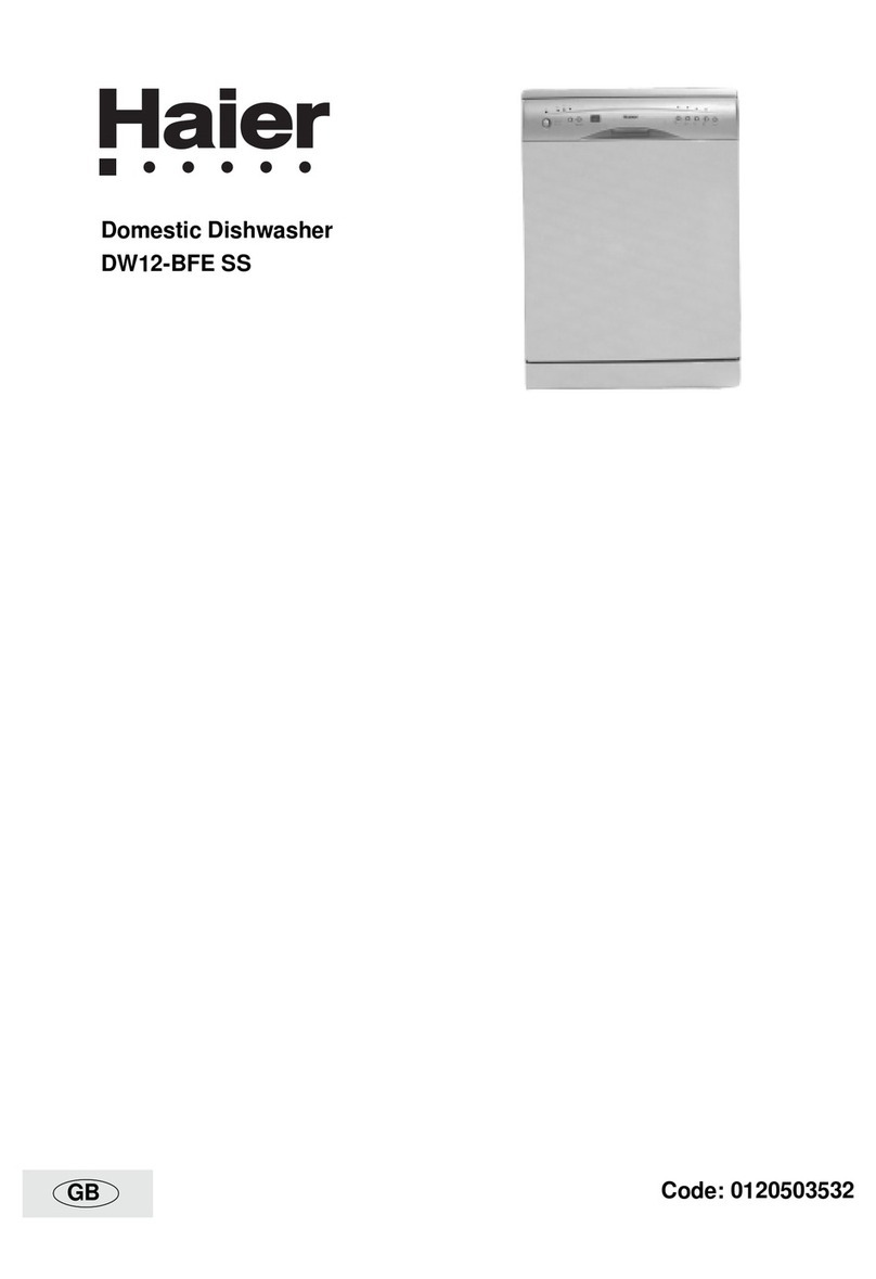 Haier DW12-BFE SS Manual de usuario