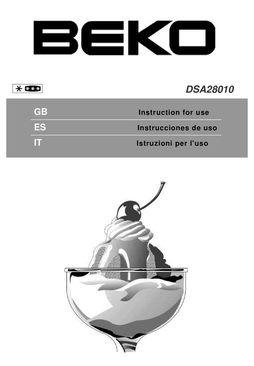 Beko DSA28010 Manual de usuario