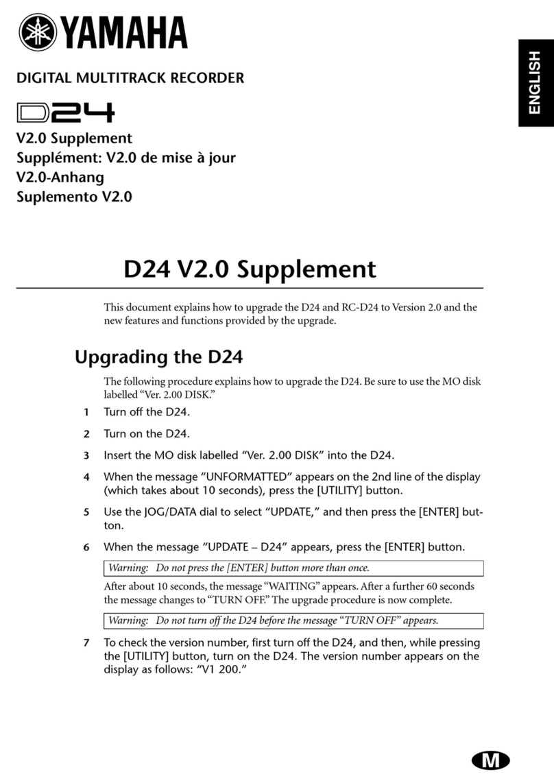 Yamaha D24 Manual de instalación y operación Yamaha D24 Manual de instalación y operación