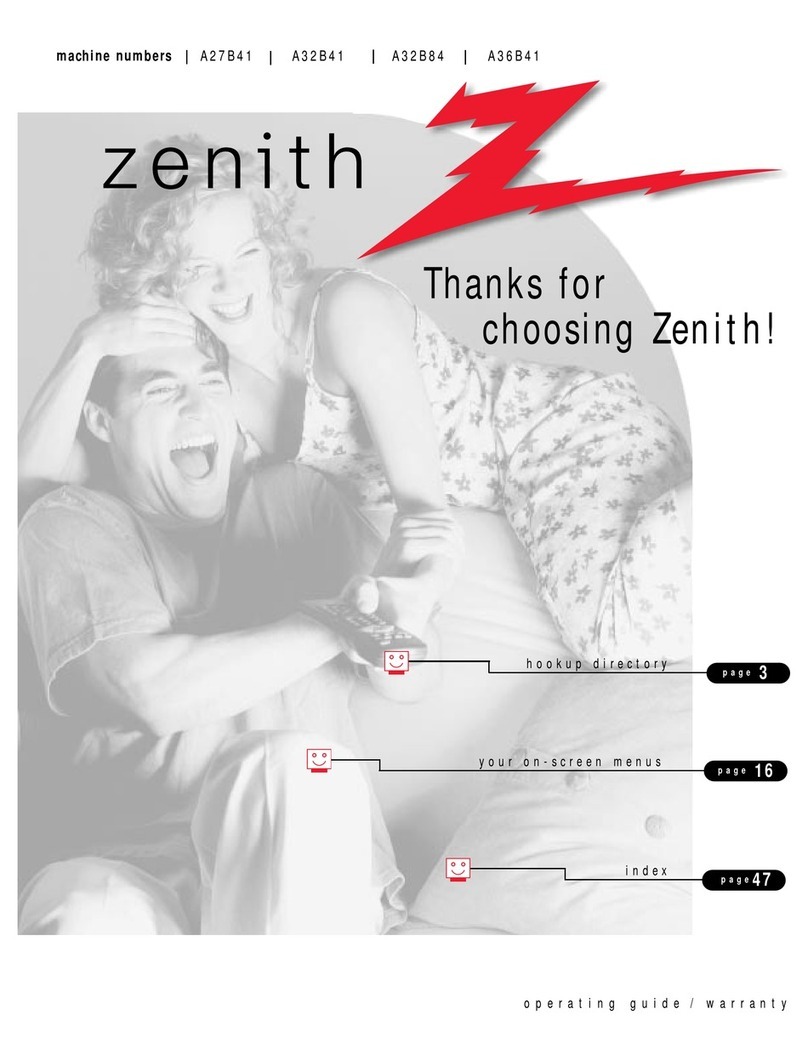 Zenith A27B41 Manual de usuario