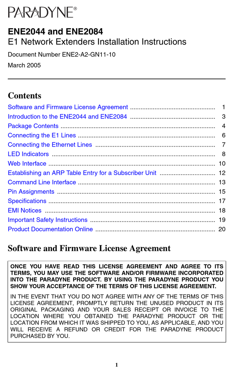 Paradyne ENE2044 Manual de usuario