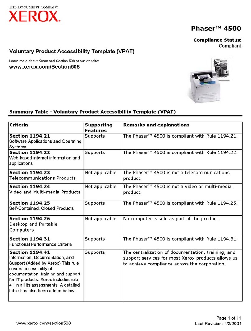 Xerox Phaser 4500 Manual de usuario