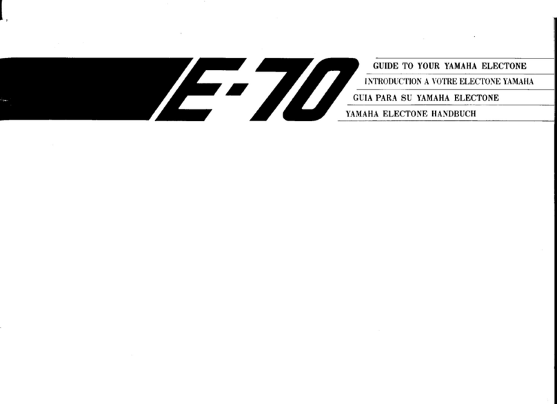 Yamaha Electone E-70 Manual de usuario