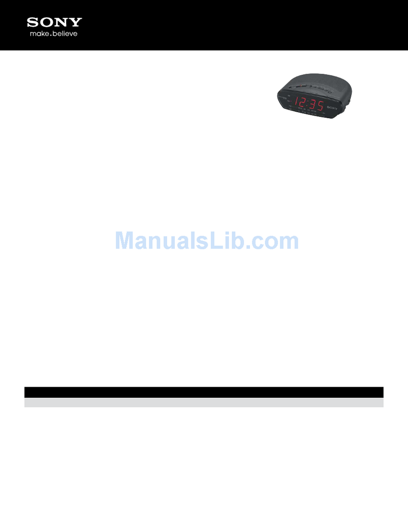 Sony ICF-C211 - Am/fm Clock Radio Manual de usuario