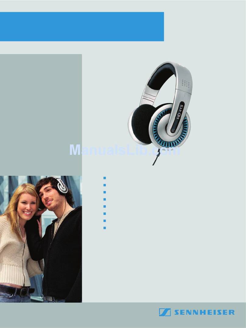 Sennheiser HD 415 Manual de usuario Sennheiser HD 415 Manual de usuario