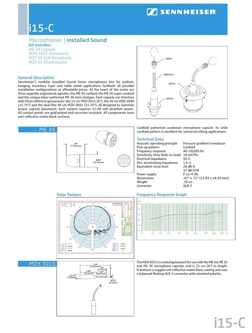 Sennheiser ME 34 Dimensiones