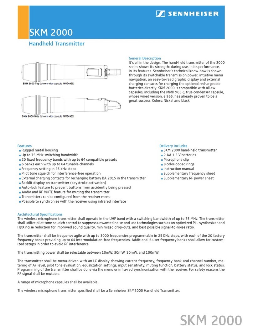 Sennheiser SKM 2000 Manual de usuario