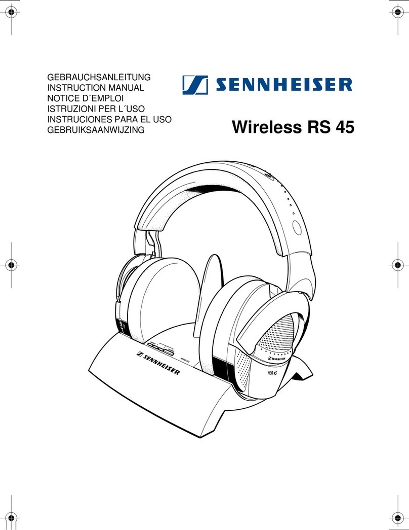 Sennheiser RS 45 Manual de usuario Sennheiser RS 45 Manual de usuario