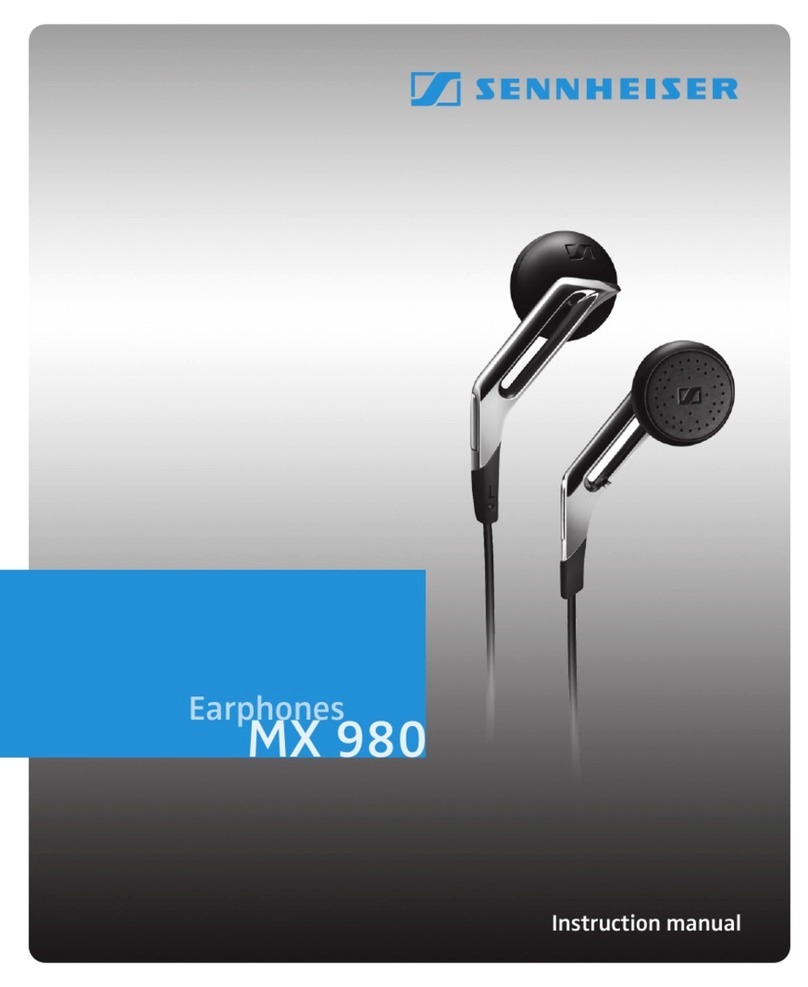 Sennheiser MX 980 Manual de usuario Sennheiser MX 980 Manual de usuario