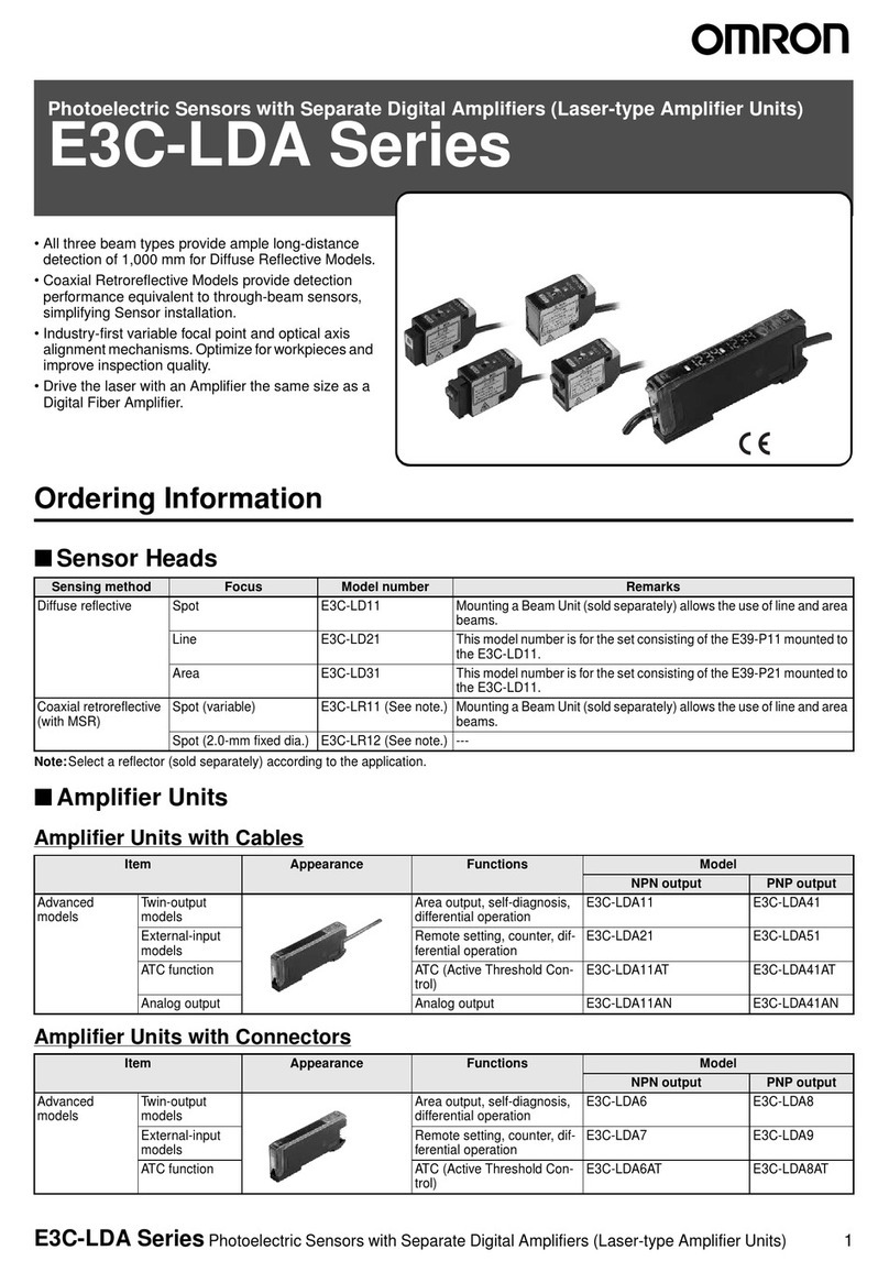 Omron E3C-LDA -  3 Manual de usuario