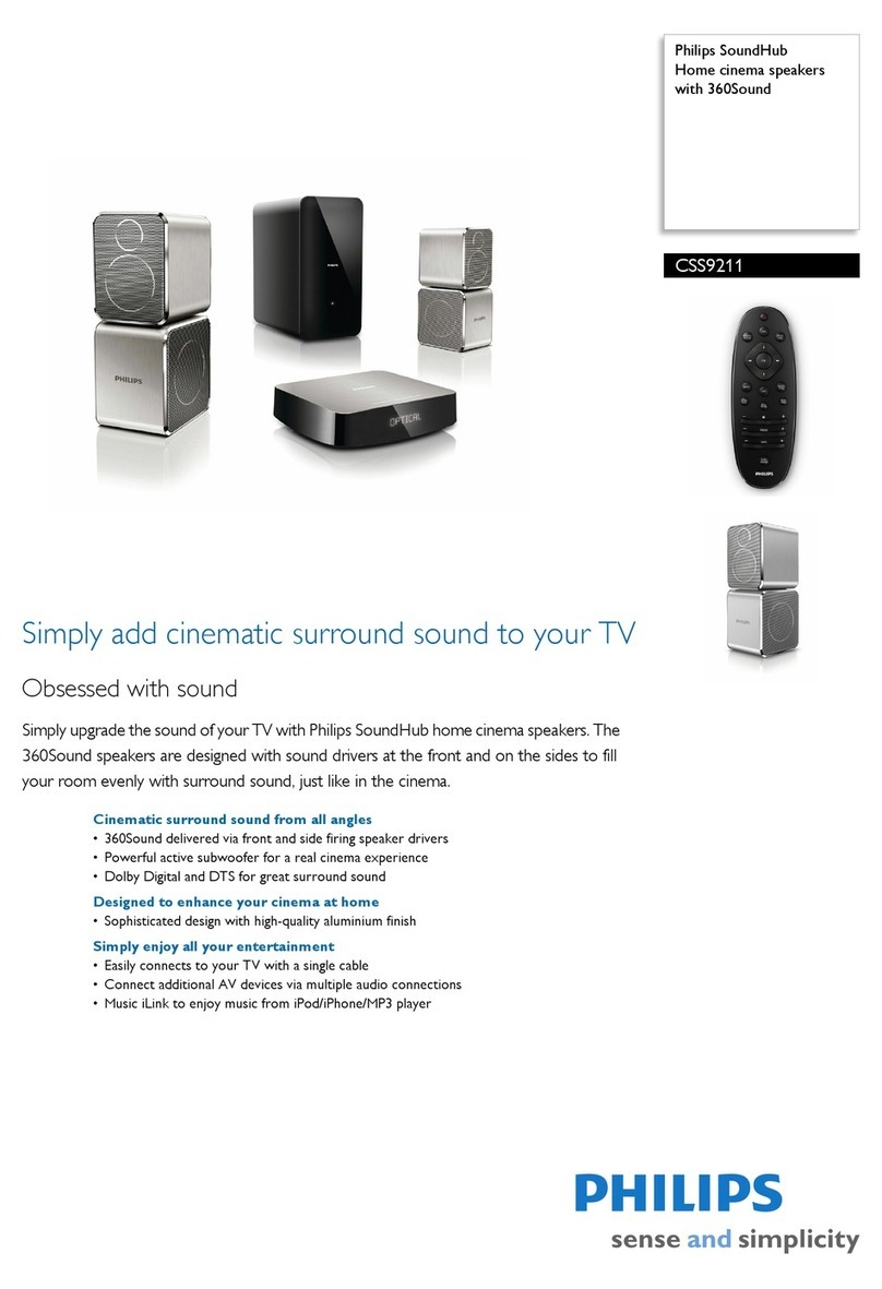Philips SoundHub CSS9211 Manual de usuario