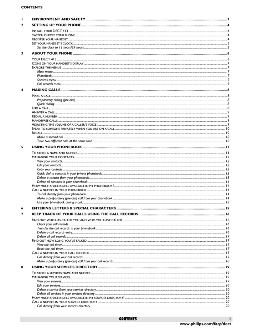 Philips DECT4131S Manual de usuario