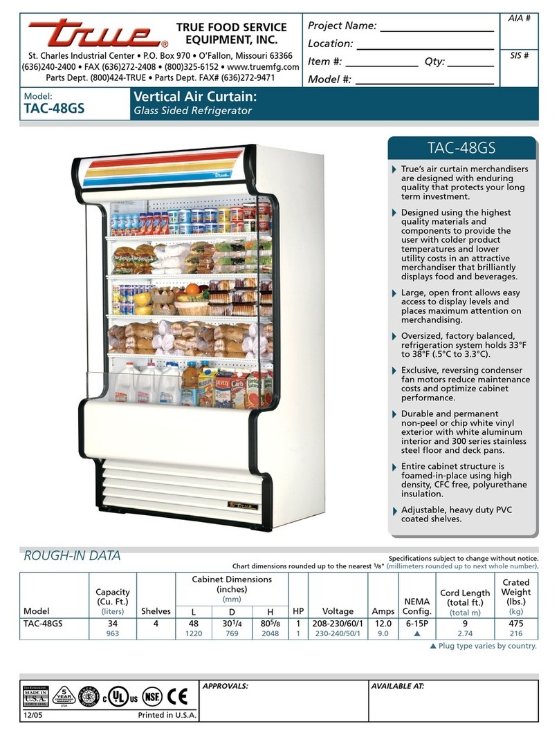 True TAC-48GS Manual de usuario