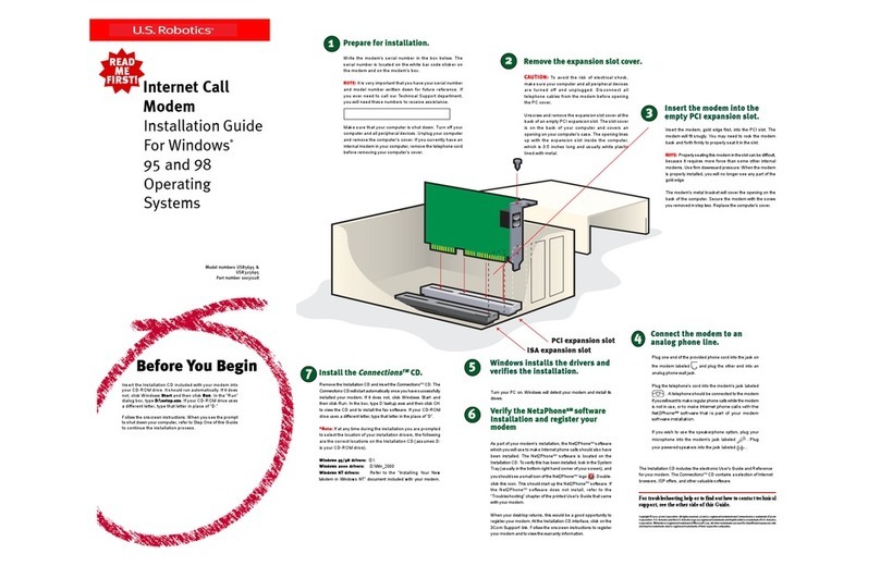 US Robotics USR5695 Manual de usuario US Robotics USR5695 Manual de usuario