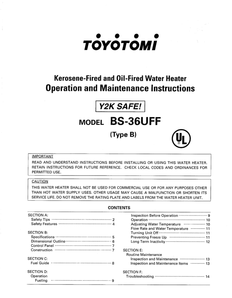 Toyotomi BS-36UFF Manual Toyotomi BS-36UFF Manual