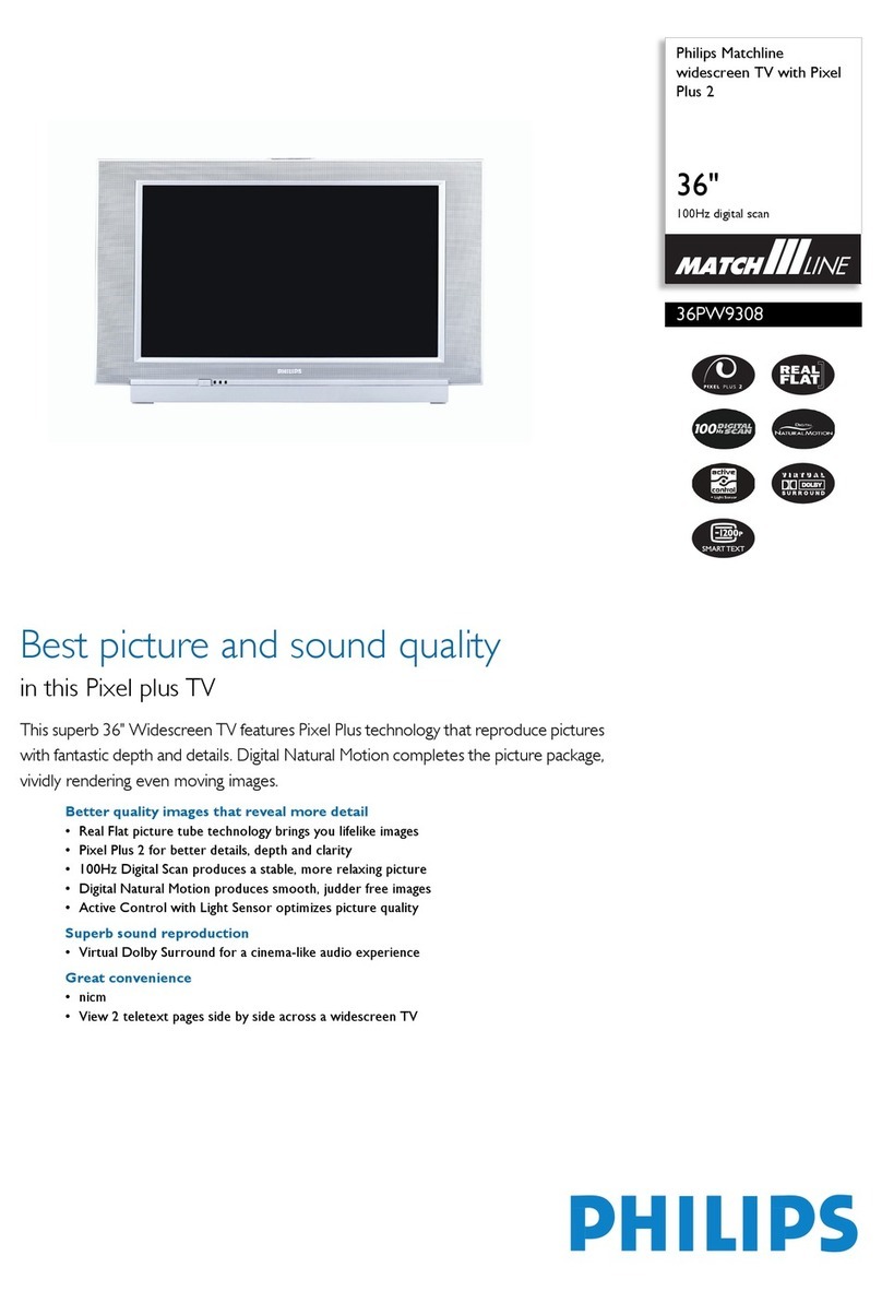 Philips Matchline 36PW9308 Manual de usuario Philips Matchline 36PW9308 Manual de usuario