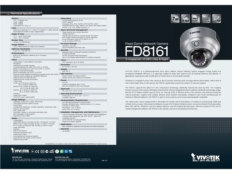 Vivotek FD8161 Manual de usuario