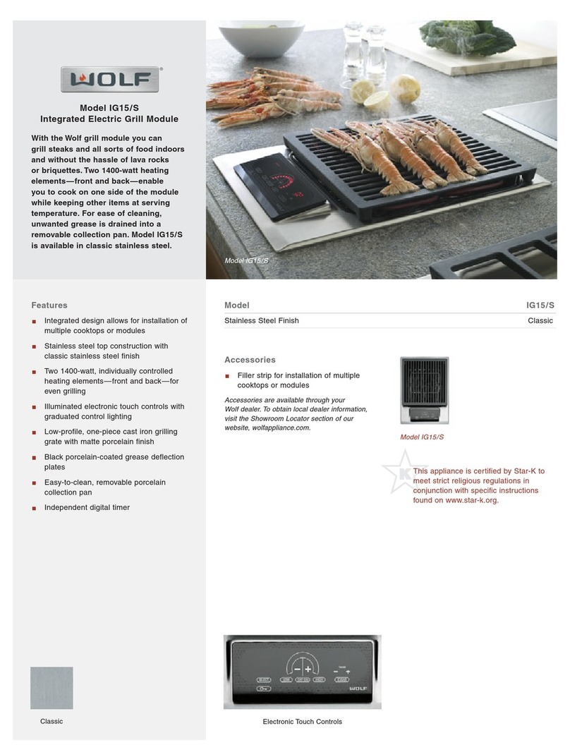 Wolf IG15/S Manual de usuario