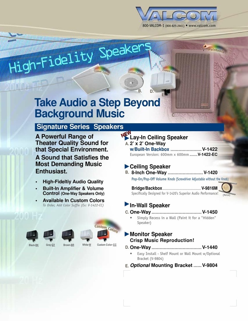 Valcom V-1420 Manual de usuario