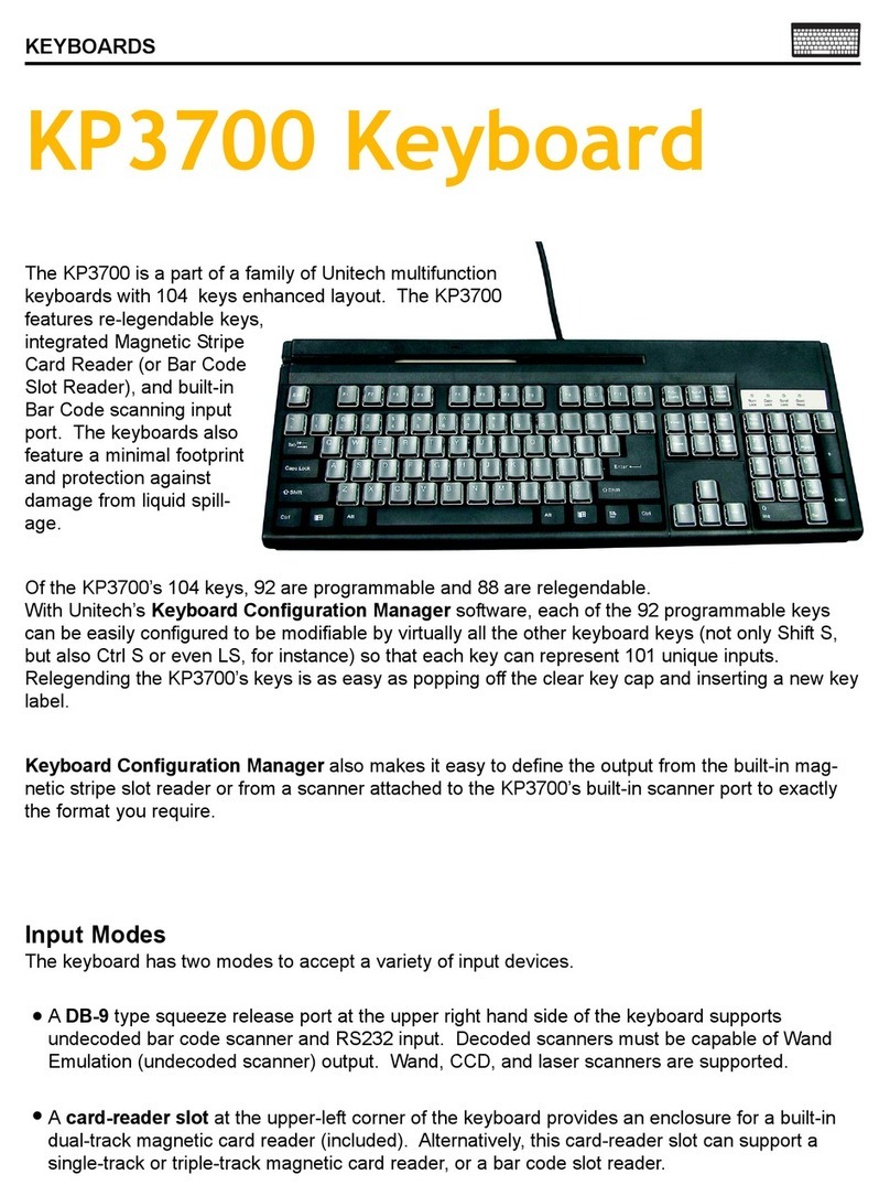 Unitech KP3700 Manual de usuario
