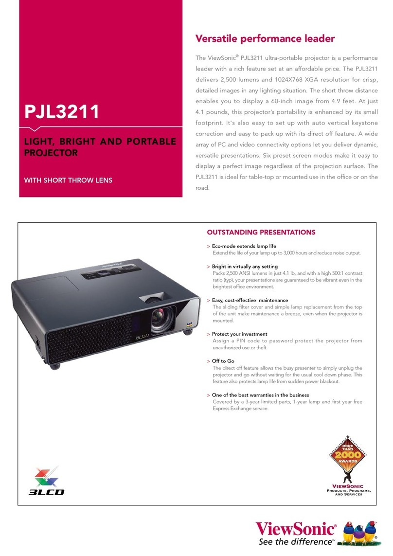 ViewSonic PJL3211 VS12417 Manual de usuario